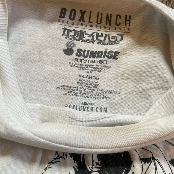 Cowboy Bebop White Graphic T-Shirt - Picture 3 of 3